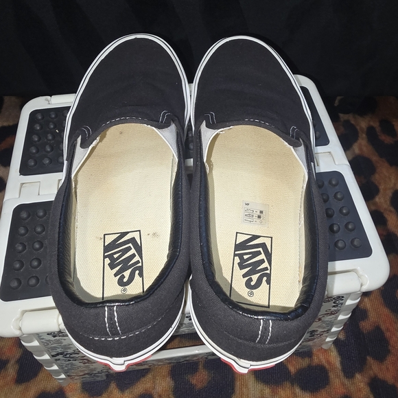 Vans Black Slip-On Sneakers - Picture 6 of 9